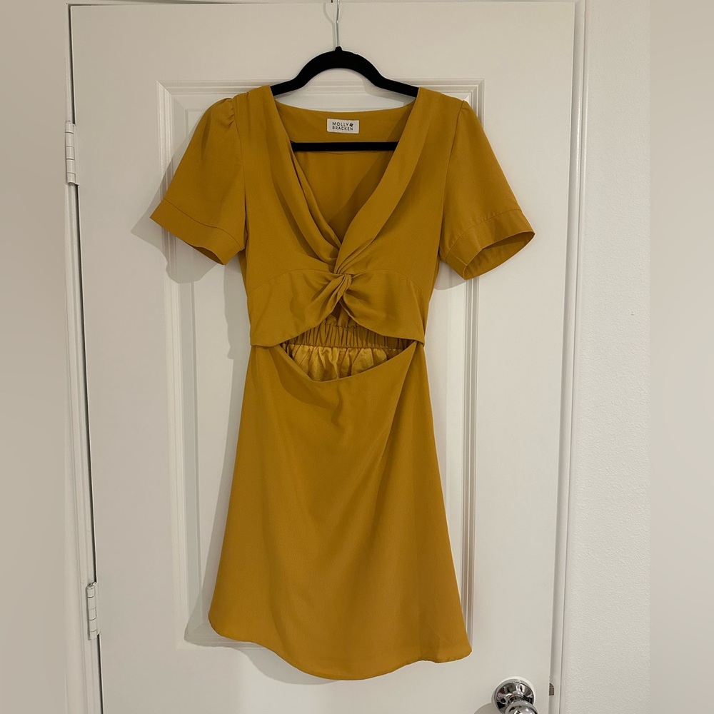 Molly Bracken mini mustard dress